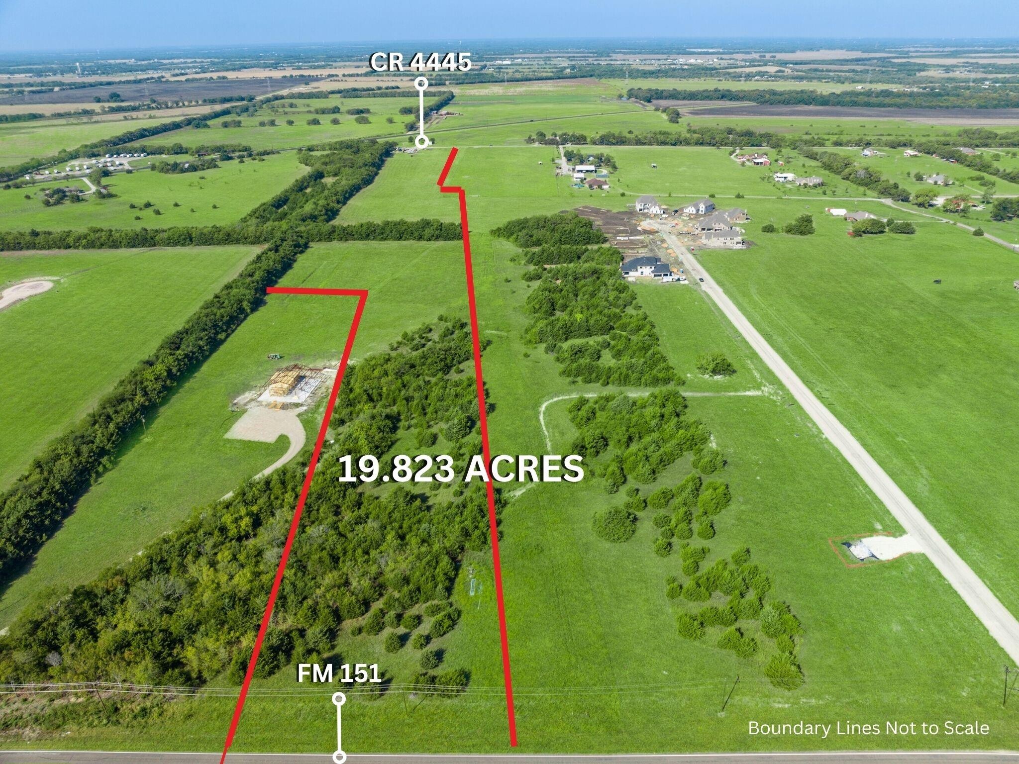 TBD CR 4445, Trenton, TX for sale Aerial- Image 1 of 9