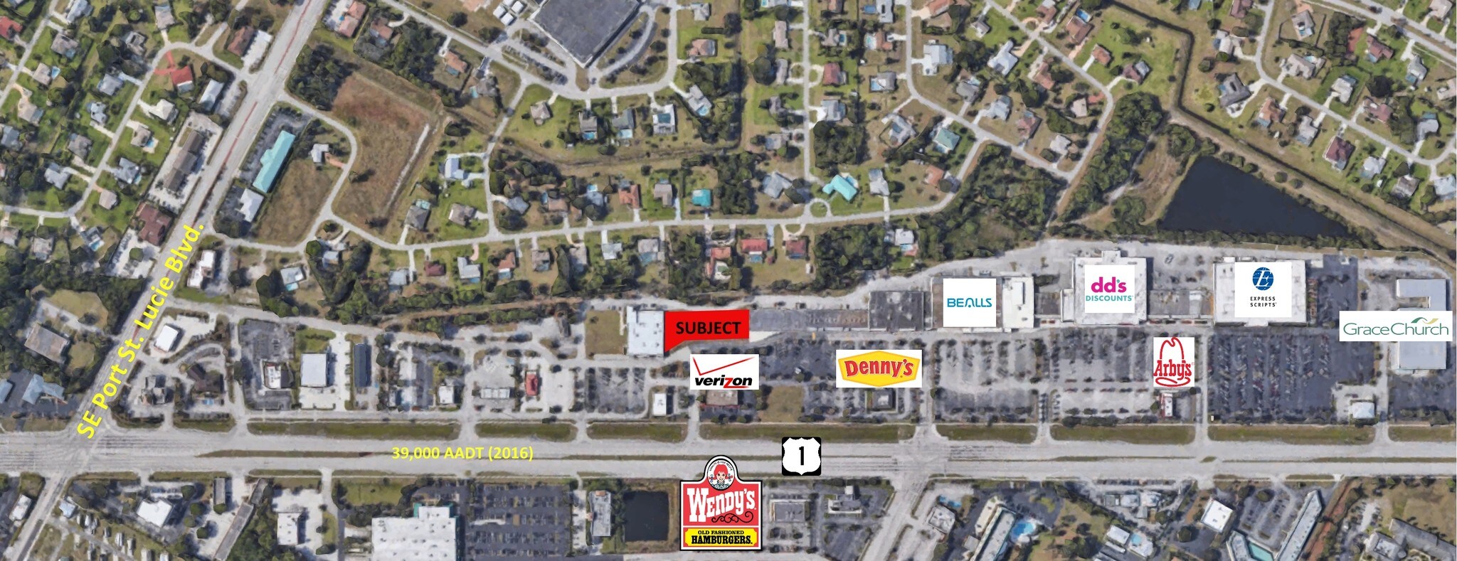 US Highway 1, Port Saint Lucie, FL for sale Aerial- Image 1 of 5
