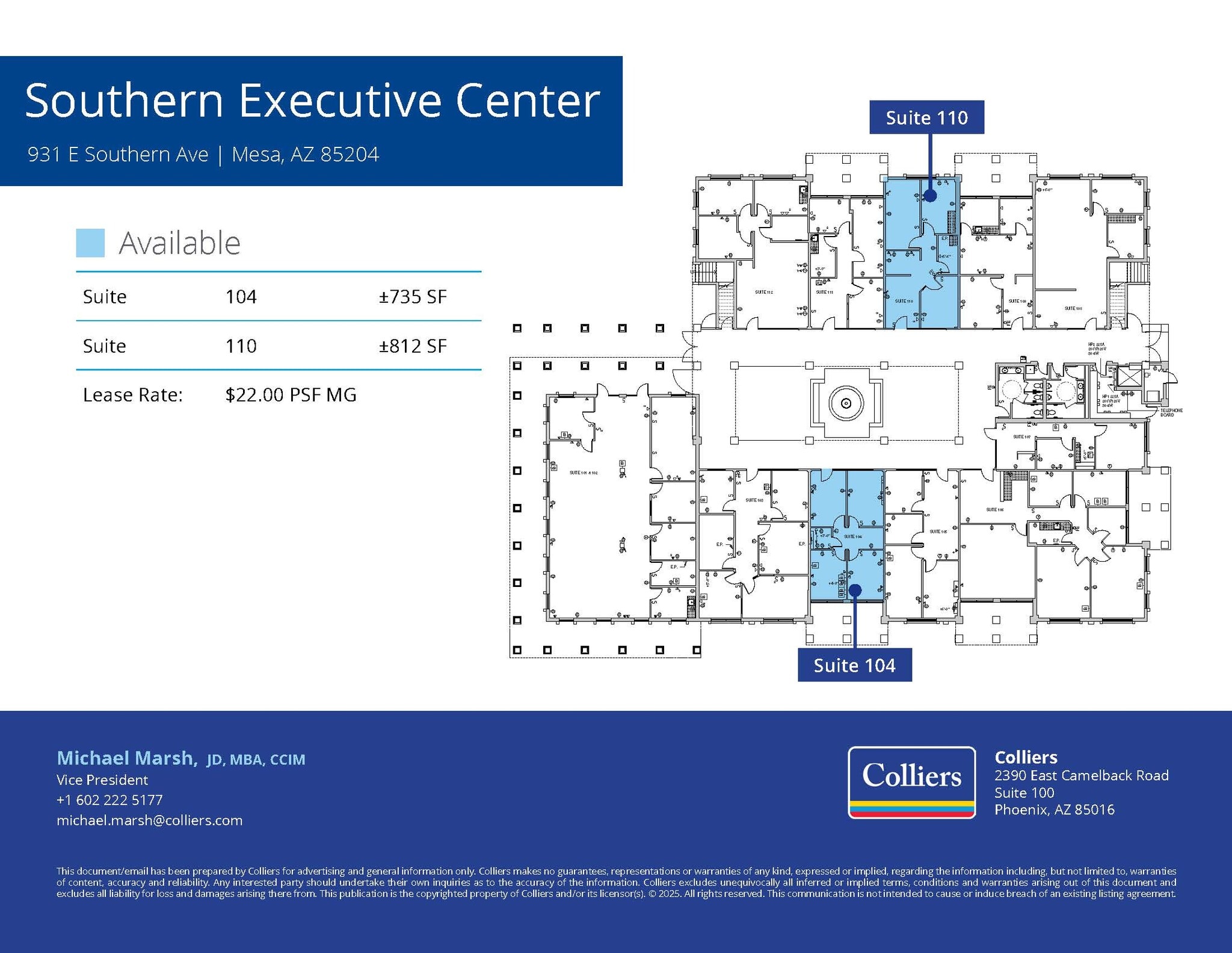931 E Southern Ave, Mesa, AZ for lease Floor Plan- Image 1 of 1