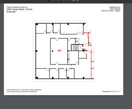 2200 Yonge St, Toronto, ON for lease Floor Plan- Image 1 of 1