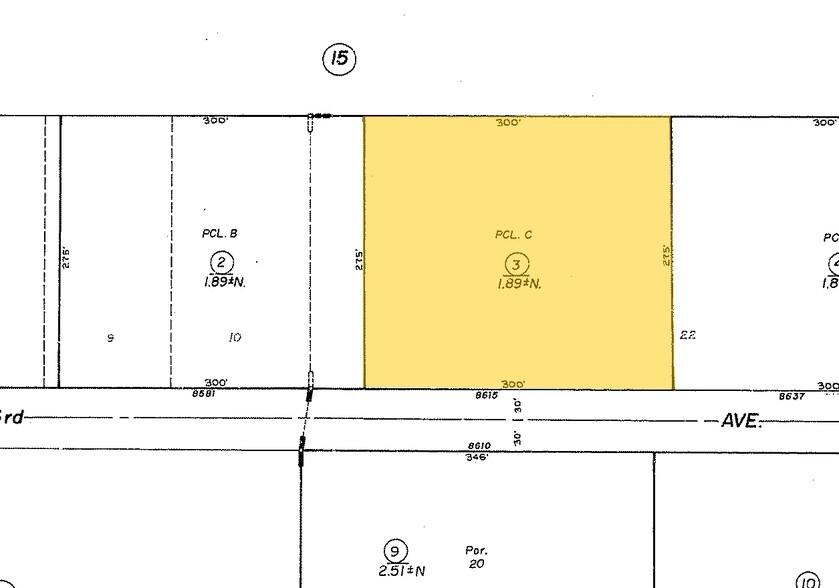 8615 23rd Ave, Sacramento, CA for sale - Plat Map - Image 2 of 27