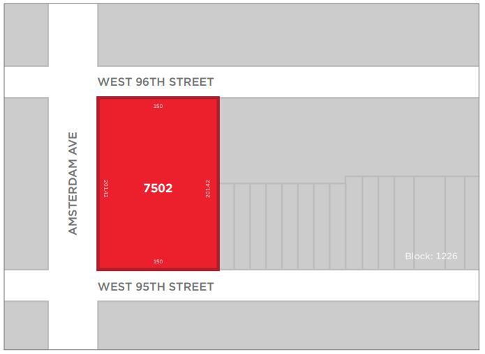 721-739 Amsterdam Ave, New York, NY for sale Plat Map- Image 1 of 1