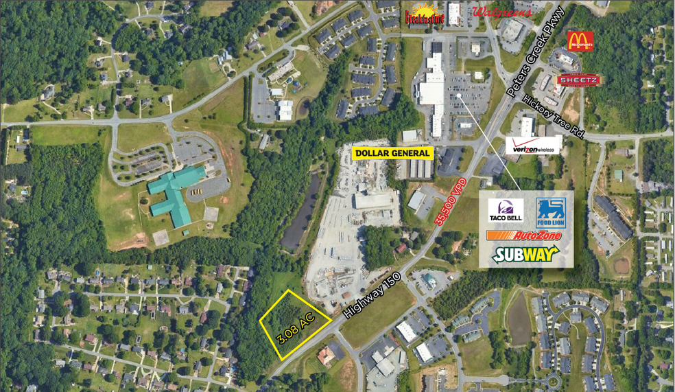 Hwy 150 & Peters Creek Pkwy, WinstonSalem, NC 27127