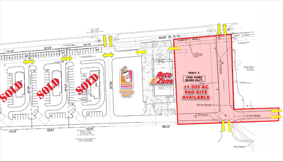 FM 1960 & Kenswick Rd, Humble, TX for lease - Site Plan - Image 3 of 4