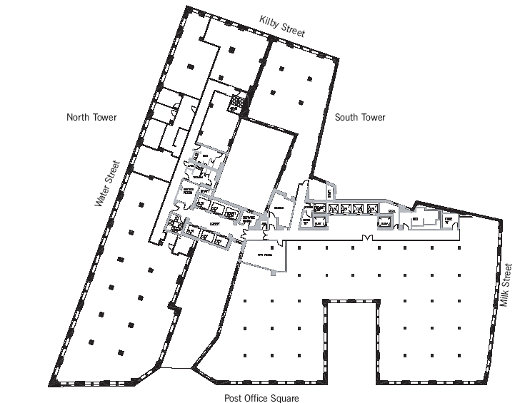 10 Post Office Sq, Boston, MA for lease - Typical Floor Plan - Image 2 of 3