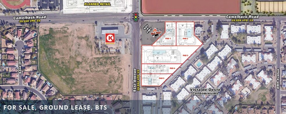 SEC Camelback Rd & 91st Ave, Phoenix, AZ for sale - Building Photo - Image 1 of 3