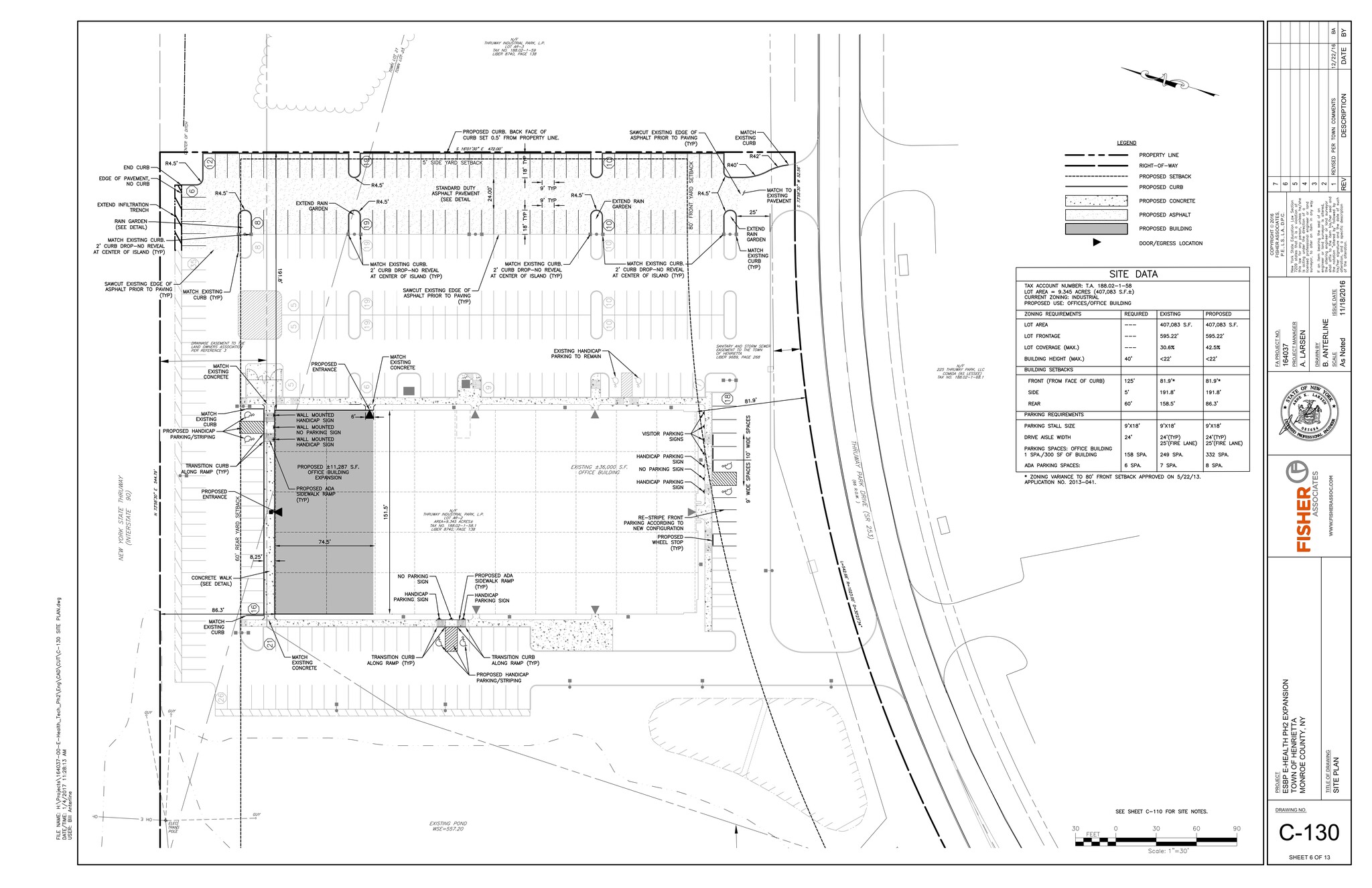 250 Thruway Park Dr, West Henrietta, NY for lease Site Plan- Image 1 of 1