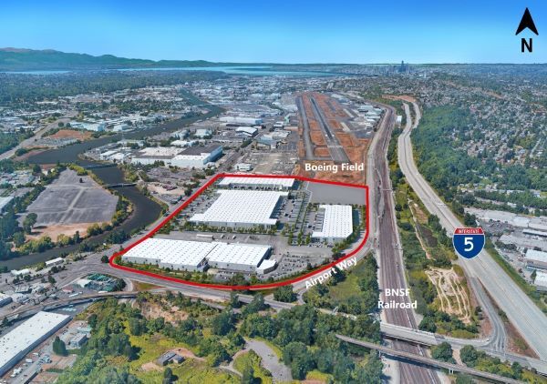 NE Corner E. Marginal Way S. & S. Boeing Access Rd, Tukwila, WA for lease Aerial- Image 1 of 2