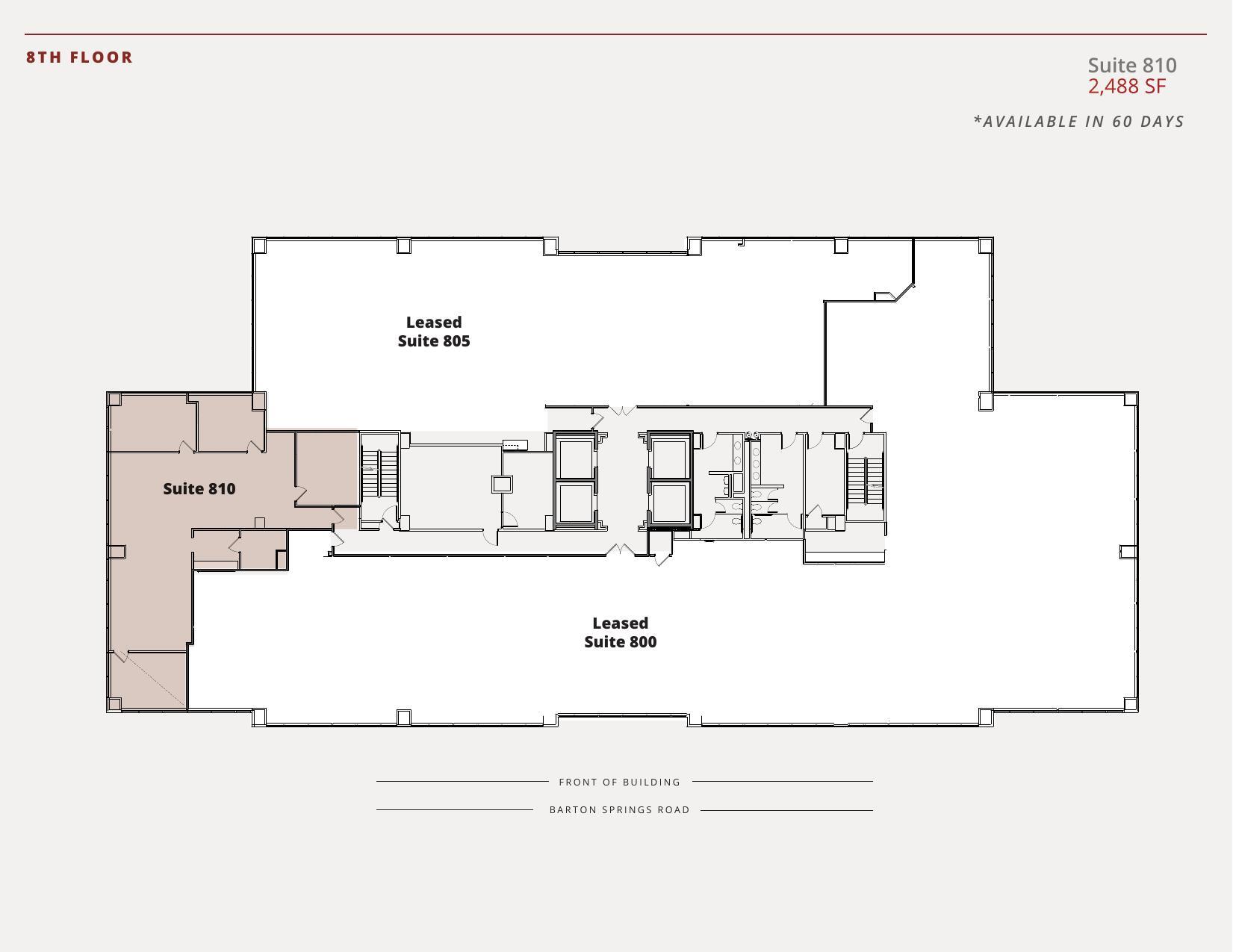 811 Barton Springs Rd, Austin, TX for lease Floor Plan- Image 1 of 1