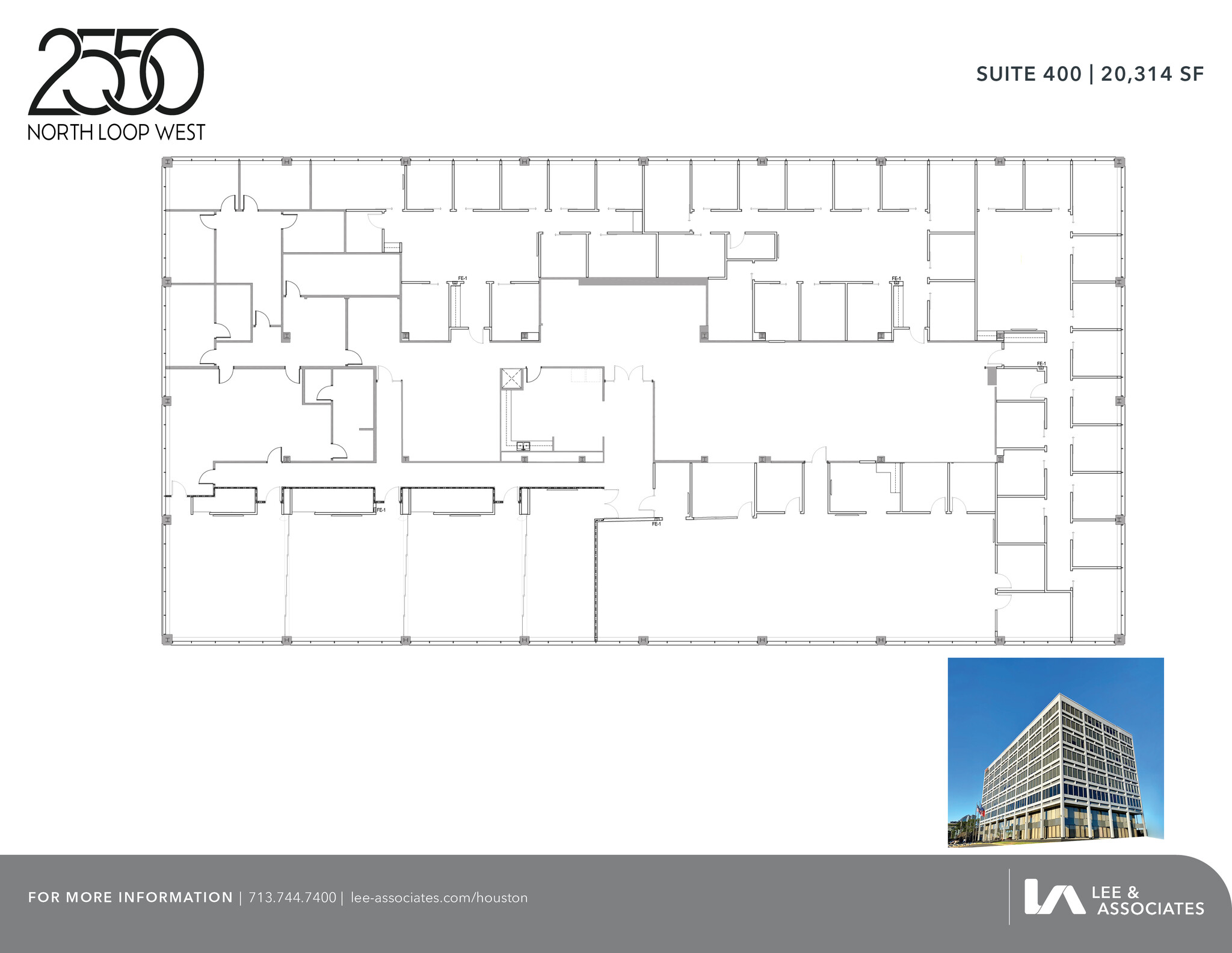 2550 N Loop Fwy W, Houston, TX for lease Floor Plan- Image 1 of 2