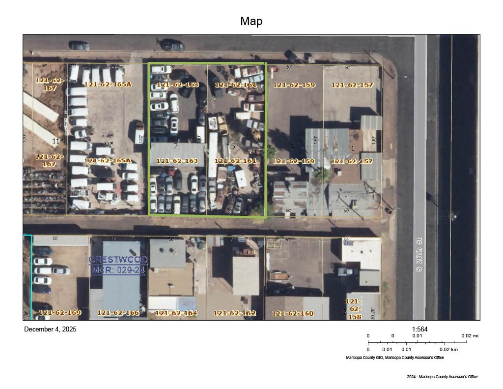 2533 E Jackson St, Phoenix, AZ for sale Aerial- Image 1 of 4