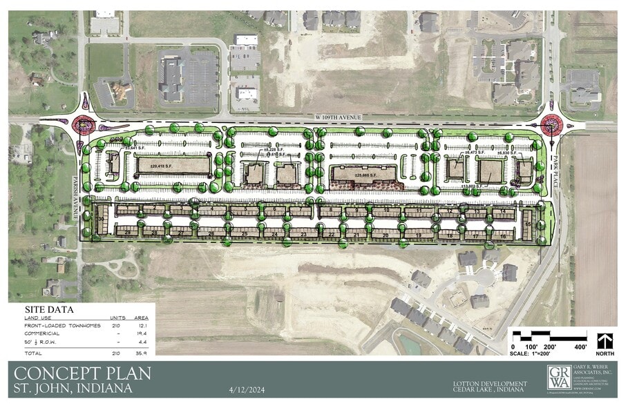 Route 231 & Parrish Avenue, Saint John, IN for sale - Site Plan - Image 3 of 3