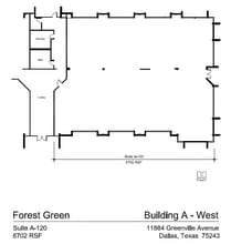 11910 Greenville Ave, Dallas, TX for lease Floor Plan- Image 1 of 1