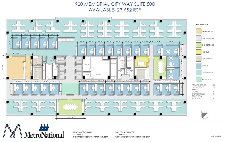 920 Memorial City Way, Houston, TX for lease - Floor Plan - Image 2 of 4