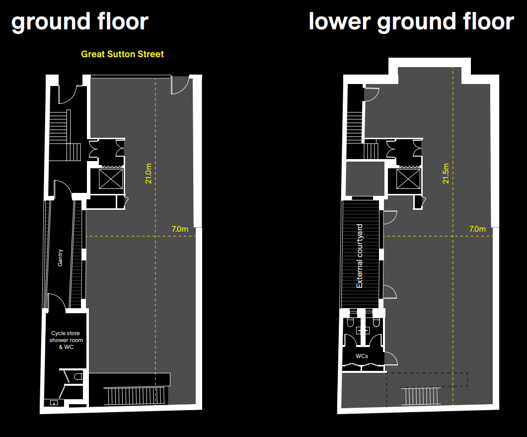 11-12 Great Sutton St, London for lease Floor Plan- Image 1 of 1