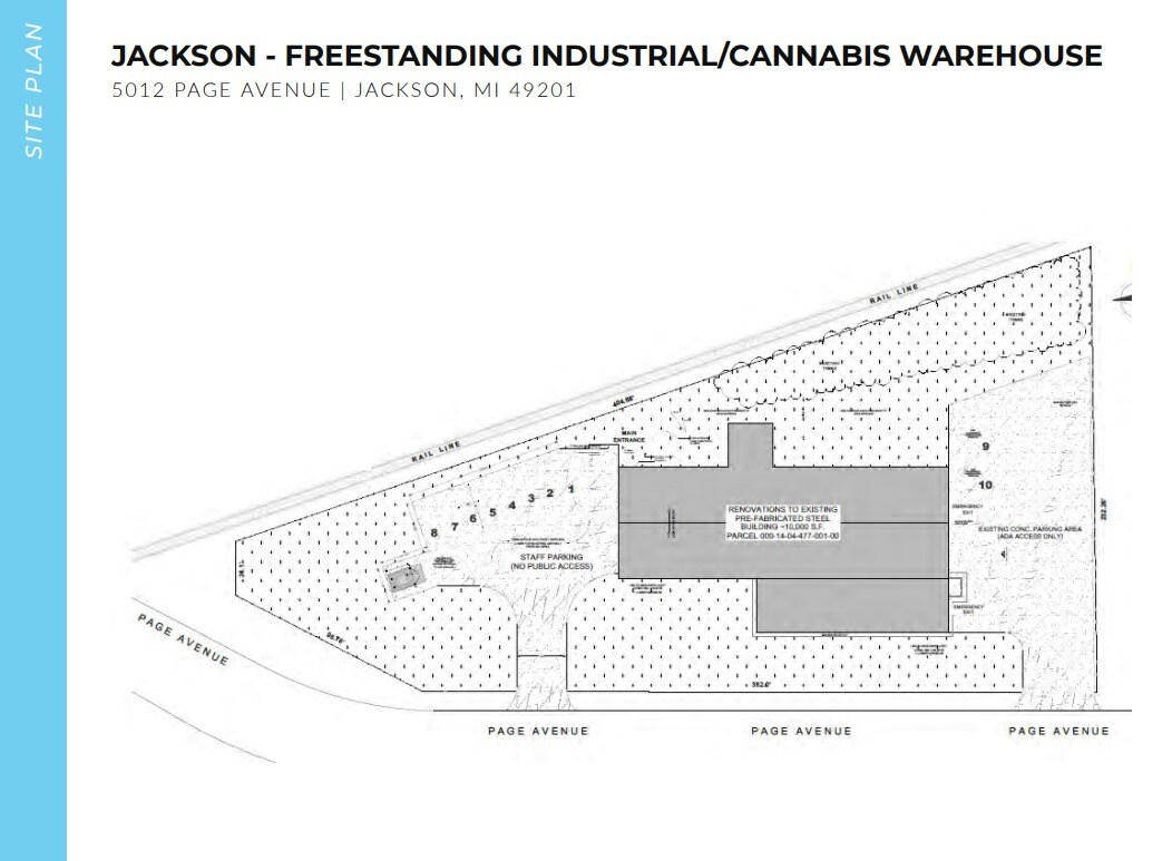 5012 Page Ave, Jackson, MI for lease Site Plan- Image 1 of 2