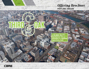 SW 3rd Ave & SW Oak St, Portland, OR - aerial  map view - Image1