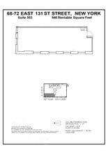68 E 131st St, New York, NY for lease Floor Plan- Image 1 of 4