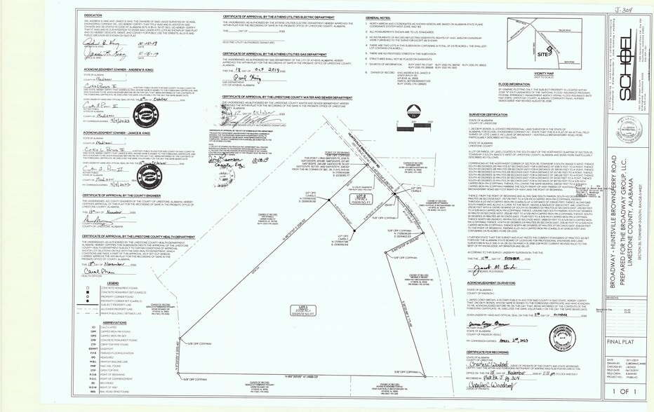 Huntsville Brownsferry Road, Athens, AL for sale - Plat Map - Image 2 of 2