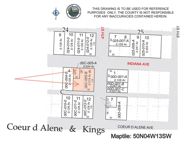 315 N 4th St, Coeur d'Alene, ID for sale - Plat Map - Image 2 of 25