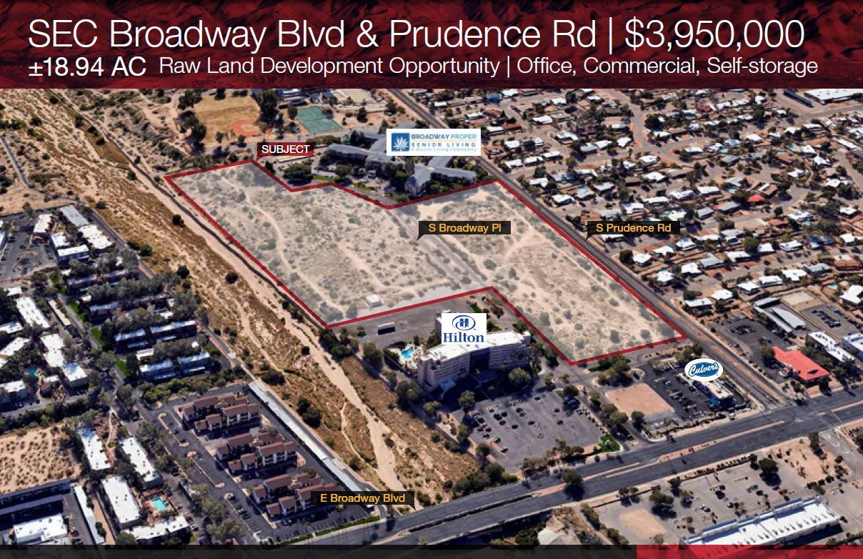 SEC Broadway Blvd & Prudence Rd, Tucson, AZ for sale Aerial- Image 1 of 4
