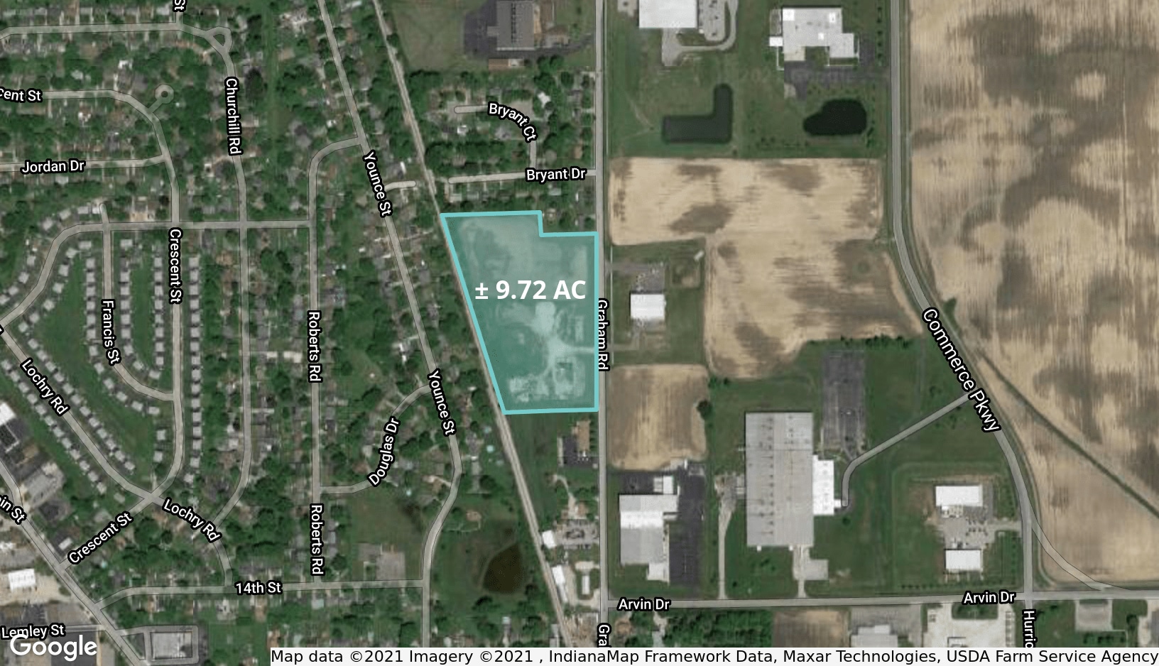 E. Graham St., Franklin, IN for sale Aerial- Image 1 of 1