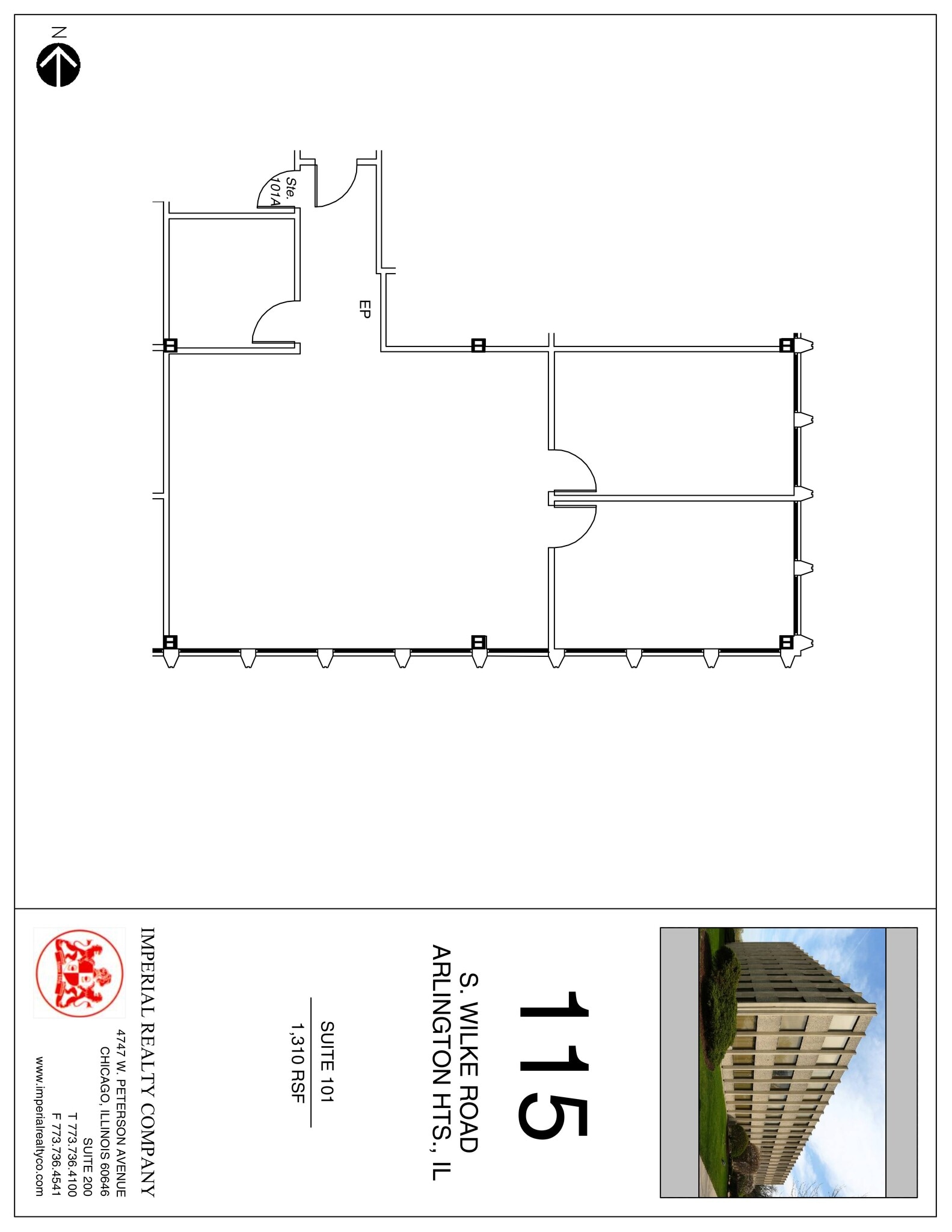 115 S Wilke Rd, Arlington Heights, IL for lease Site Plan- Image 1 of 1