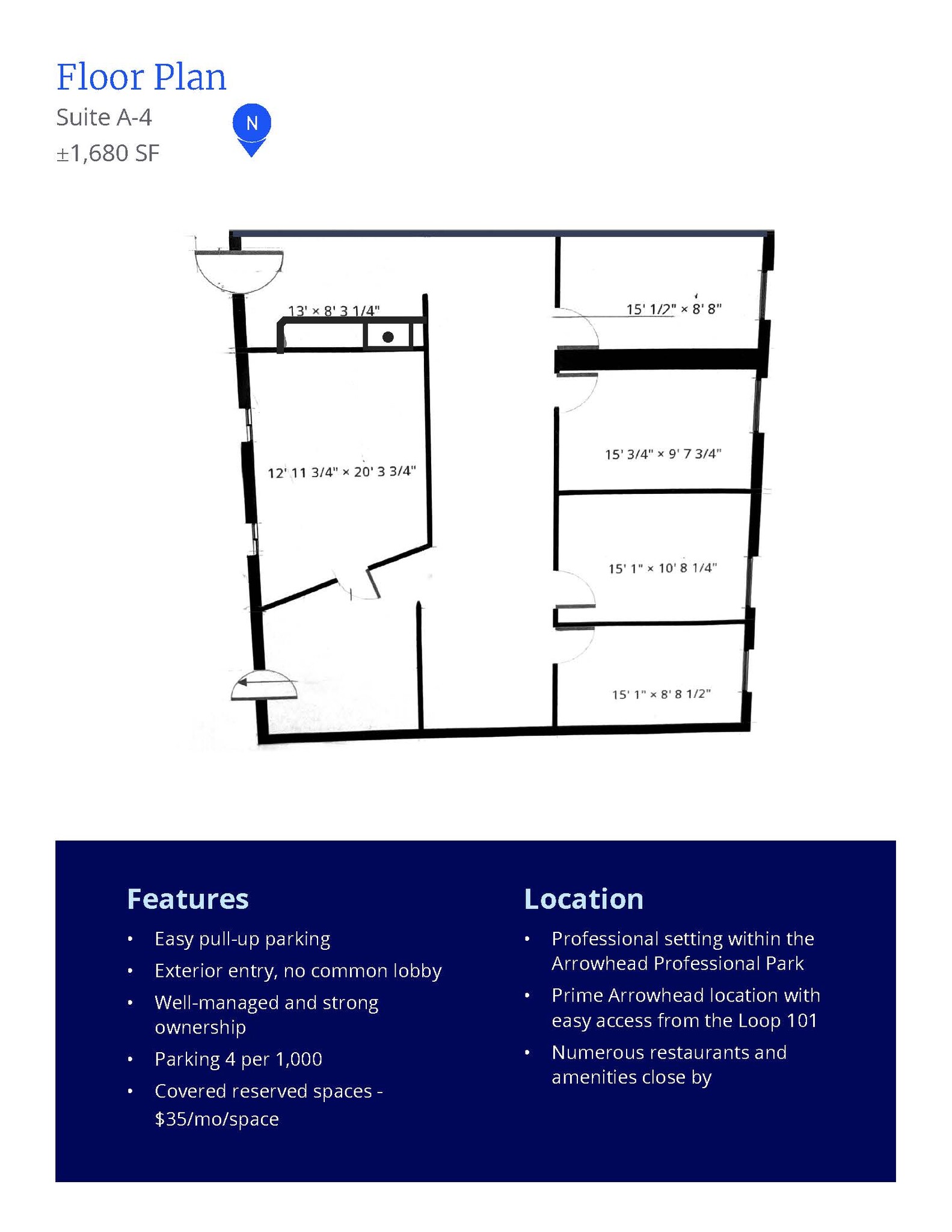 18001 N 79th Ave, Glendale, AZ for lease Floor Plan- Image 1 of 3