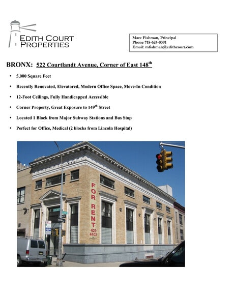 522 Courtlandt Ave, Bronx, NY for lease - Site Plan - Image 1 of 5