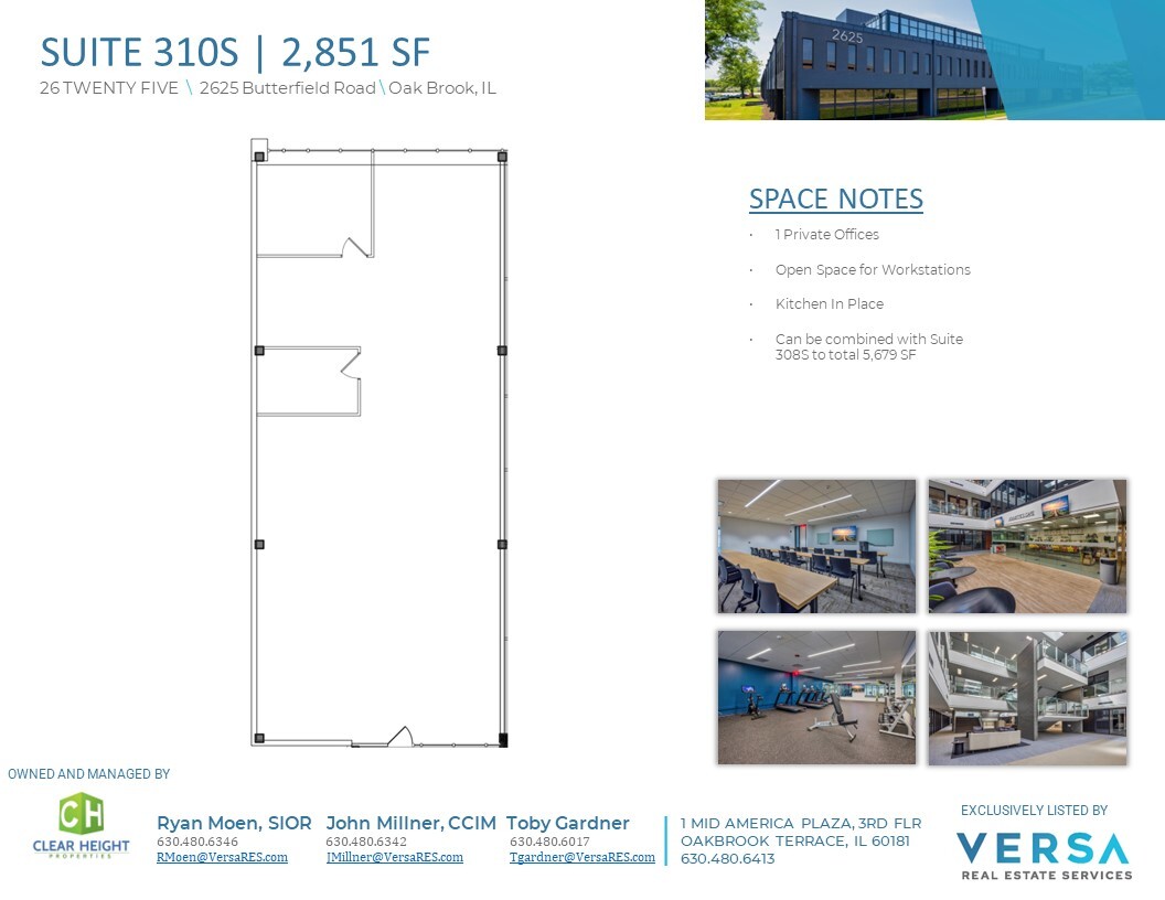 2625 Butterfield Rd, Oak Brook, IL for lease Floor Plan- Image 1 of 1