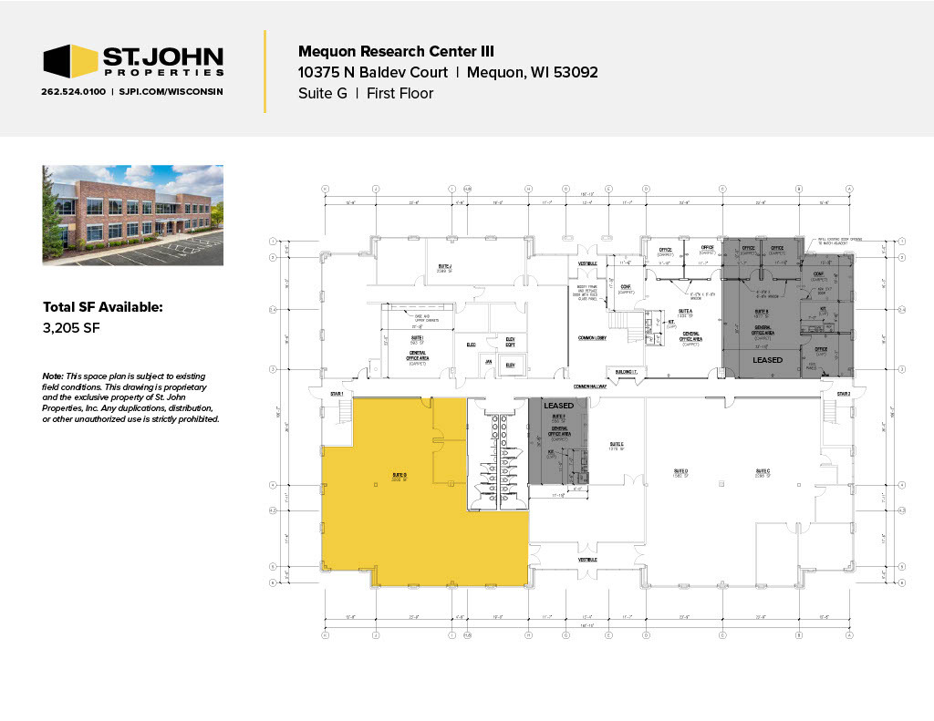 10375 N Baldev Ct, Mequon, WI for lease Floor Plan- Image 1 of 1