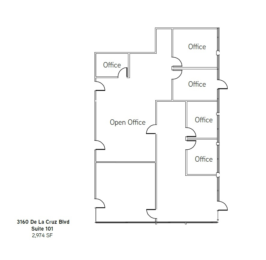 3100 De la Cruz Blvd, Santa Clara, CA for lease Floor Plan- Image 1 of 1