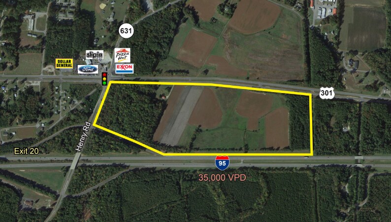 Blue Star Highway Route 301, Jarratt, VA for sale - Aerial - Image 1 of 1