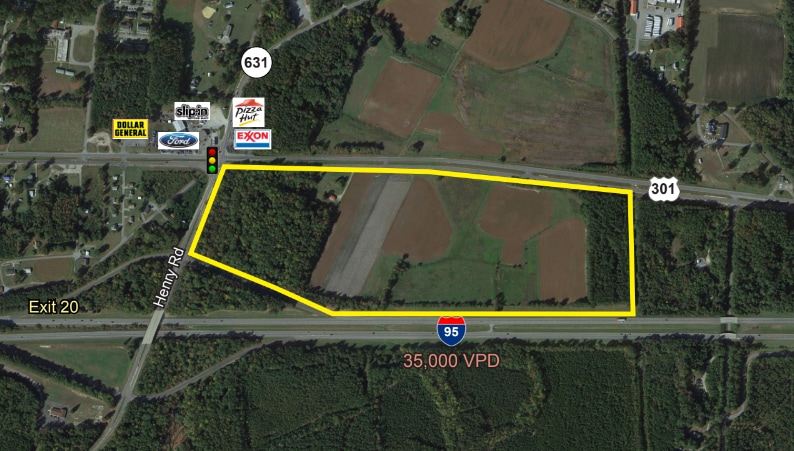 Blue Star Highway Route 301, Jarratt, VA for sale Aerial- Image 1 of 2