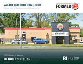 Former Burger King | Owner-User or Redevelop - Drive Through Restaurant