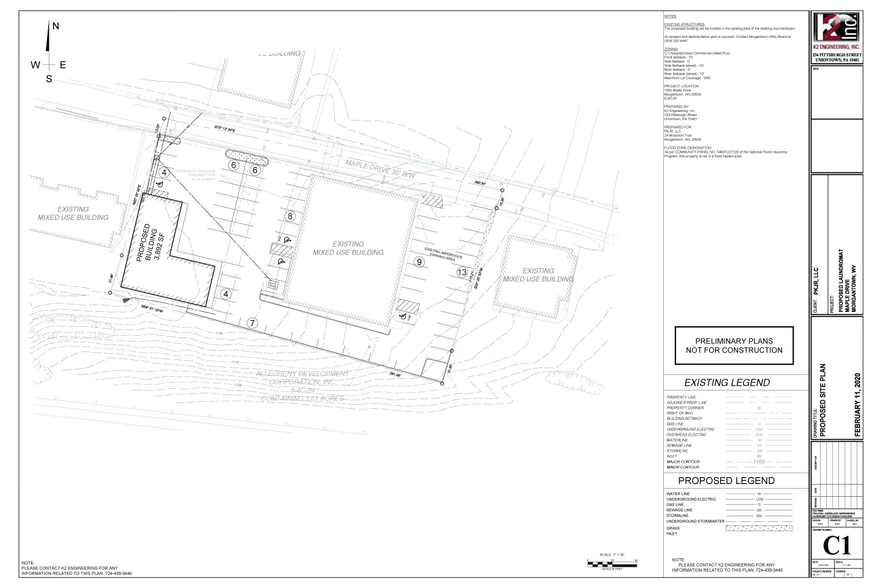 1050 Maple Dr, Morgantown, WV for lease - Plat Map - Image 2 of 3