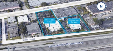 2950 N 28th Ter, Hollywood, FL - aerial  map view