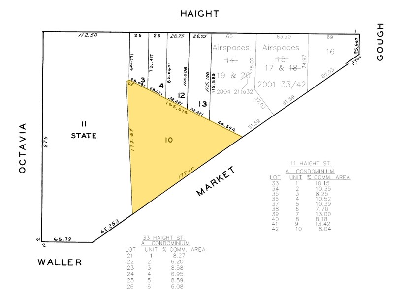 1740-1770 Market St, San Francisco, CA for lease - Plat Map - Image 2 of 2