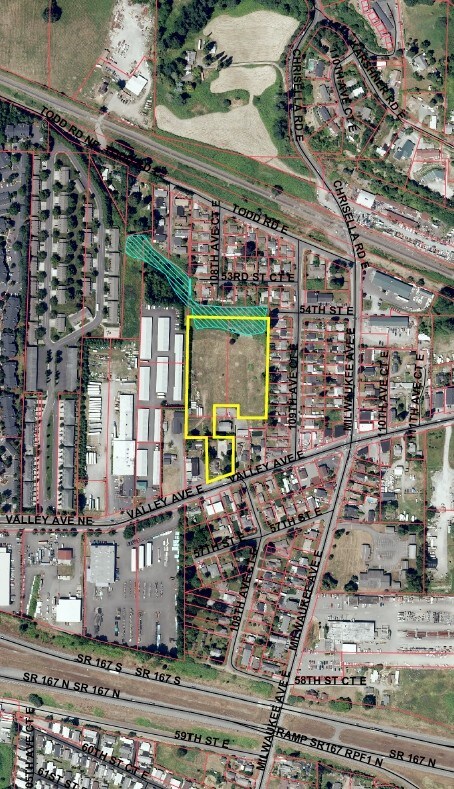 10821 Valley Ave E, Puyallup, WA for sale Aerial- Image 1 of 1