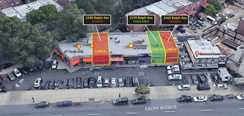 1555-1563 Ralph Ave, Brooklyn, NY for lease - Building Photo - Image 1 of 4