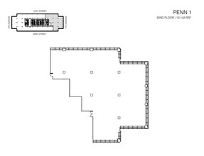 PENN 1, New York, NY for lease Floor Plan- Image 1 of 2