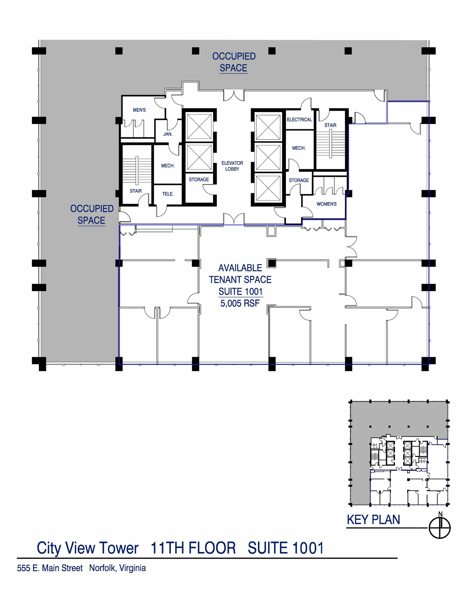 555 E Main St, Norfolk, VA for lease Floor Plan- Image 1 of 1