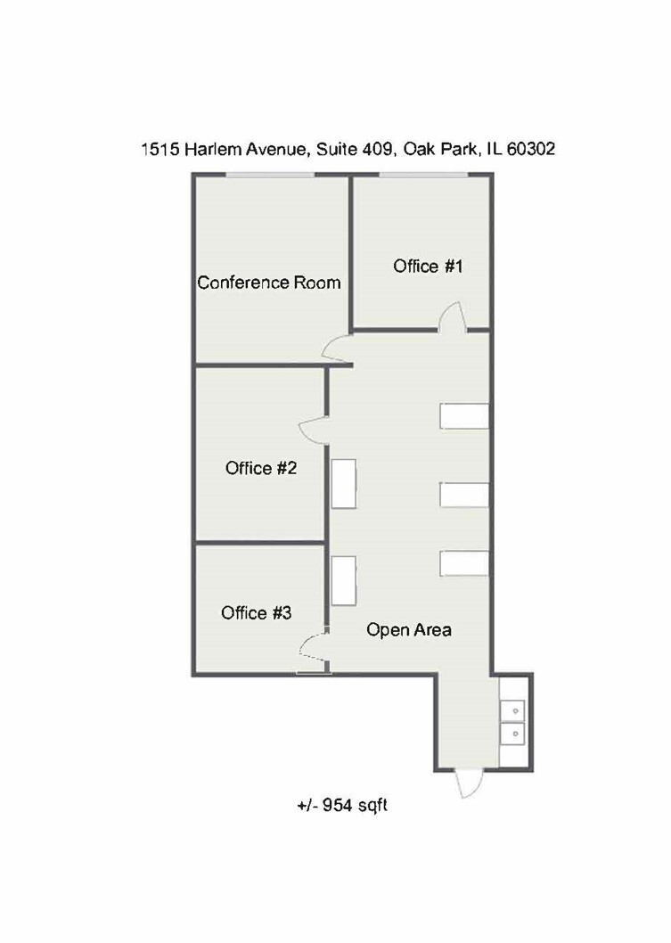 1515 N Harlem Ave, Oak Park, IL for lease Floor Plan- Image 1 of 10