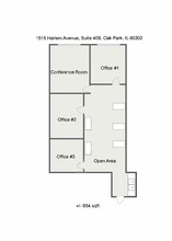 1515 N Harlem Ave, Oak Park, IL for lease Floor Plan- Image 1 of 10