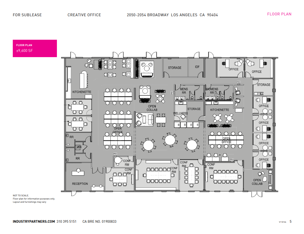 2014-2058 Broadway, Santa Monica, CA for lease Floor Plan- Image 1 of 1