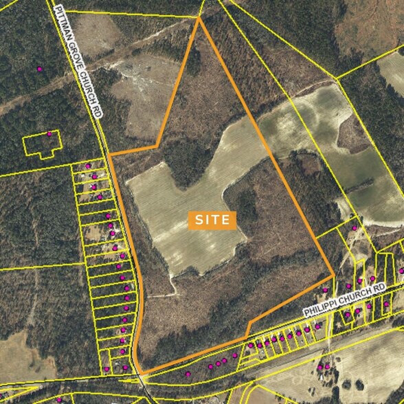 Philippi Church Rd, Raeford, NC for sale - Aerial - Image 2 of 3