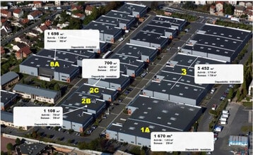 157 Avenue Charles Floquet, Le Blanc-Mesnil, SSD - AERIAL map view