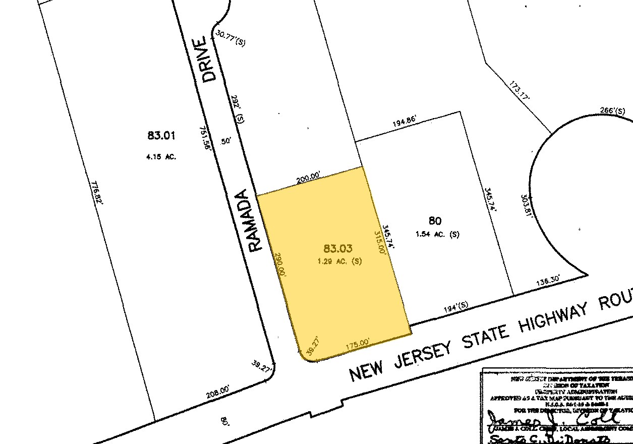 154-156 State Route 10, East Hanover, NJ for sale Plat Map- Image 1 of 1
