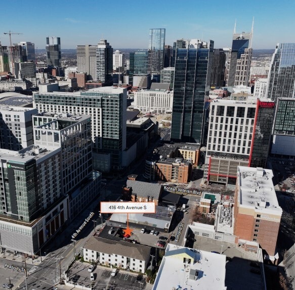 416 4th Ave S, Nashville, TN for sale Aerial- Image 1 of 5