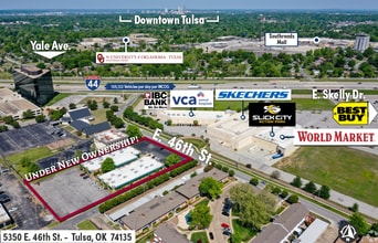 5350 E 46th St, Tulsa, OK - AERIAL  map view - Image1